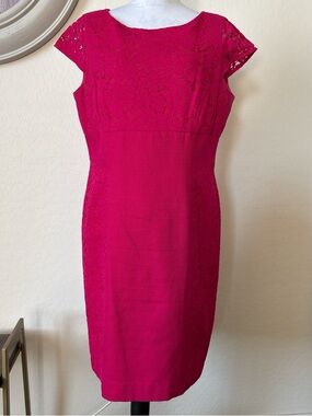 ANTONIO MELANI | Dresses | Elegant Coral Lace Dress | Poshmark